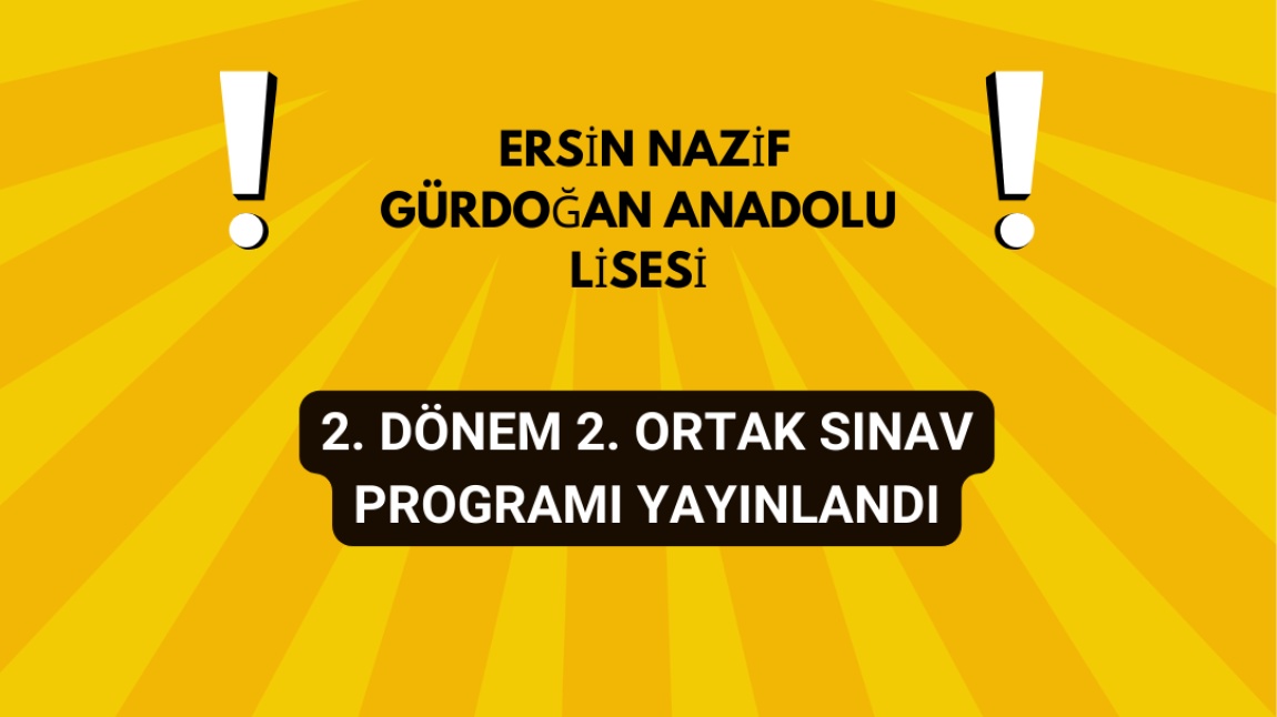 2. SINAVLAR İÇİN YENİ SINAV PROGRAMI YAYIMLANDI